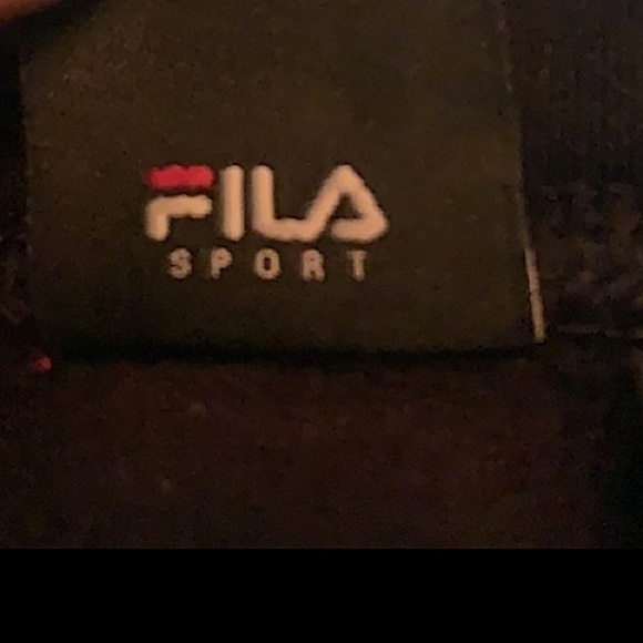 FILA Ladies Black and Grey Jacket Size Medium Full Zip with Hood and Pockets - Picture 7 of 10